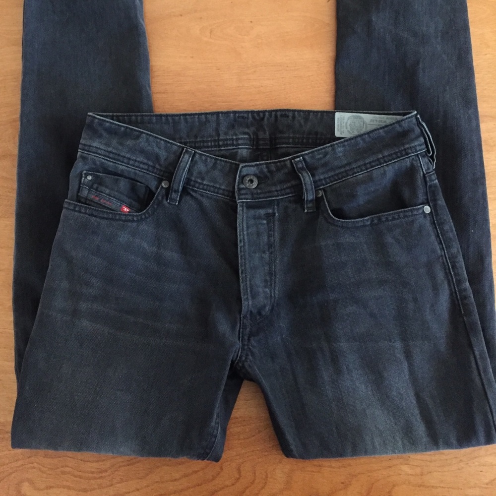 🚫SOLD🚫Diesel TROXER Mens Slim-Skinny Black J